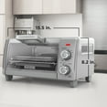 BLACK+DECKER Crisp ‘N Bake Air Fry 4Slice Toaster Oven, Silver & Black