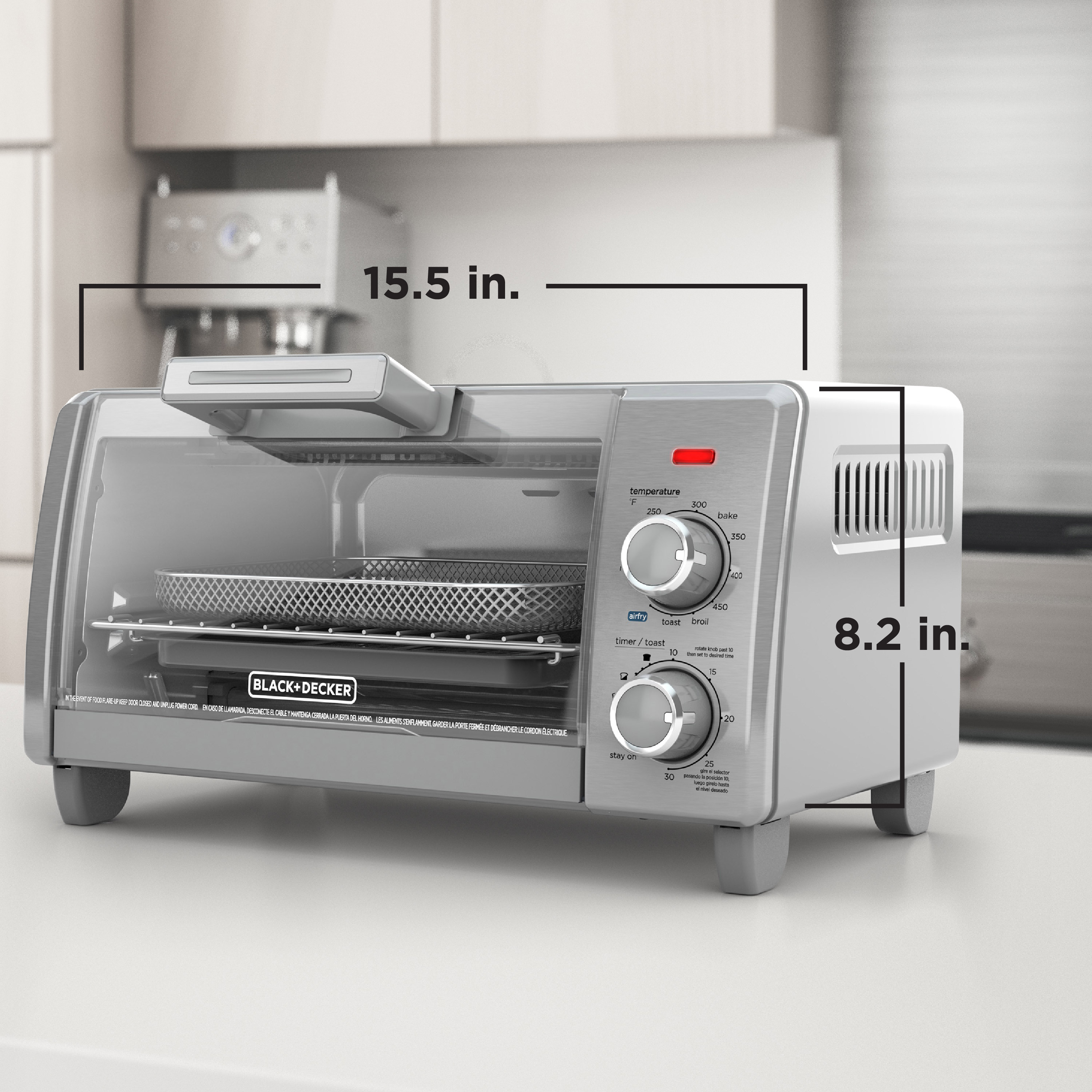 Black+Decker Crisp 'N Bake Air Fry 4-Slice Toaster Oven photo 8