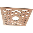 thumbnail image 2 of 20"OD x 5 1/8"ID x 1/4"T Chevron Wood Fretwork Pierced Ceiling Medallion, Cherry, 2 of 16