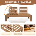 thumbnail image 4 of JOIVI 4 Piece Outdoor Acacia Furniture Set, Patio Furniture Sectional Sofa Set with Adjustable Armrest and 2-in-1 Coffee Table for Backyard, Garden, Balcony, 4 of 8