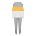 thumbnail image 5 of Idoravan Women Sets Clothing Clearance Womens Set Tracksuit Pullover Solid Round-Neck 2 Piece Sport Hoodless Suit Sets, 5 of 6