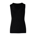 thumbnail image 4 of yunLCZ Square Neck Tank Top Womens Casual Slim Fit V Neck Ribbed Knit Tanks Tops Sleeveless T Shirts Blouses Summer Sleeveless Tops, 4 of 4