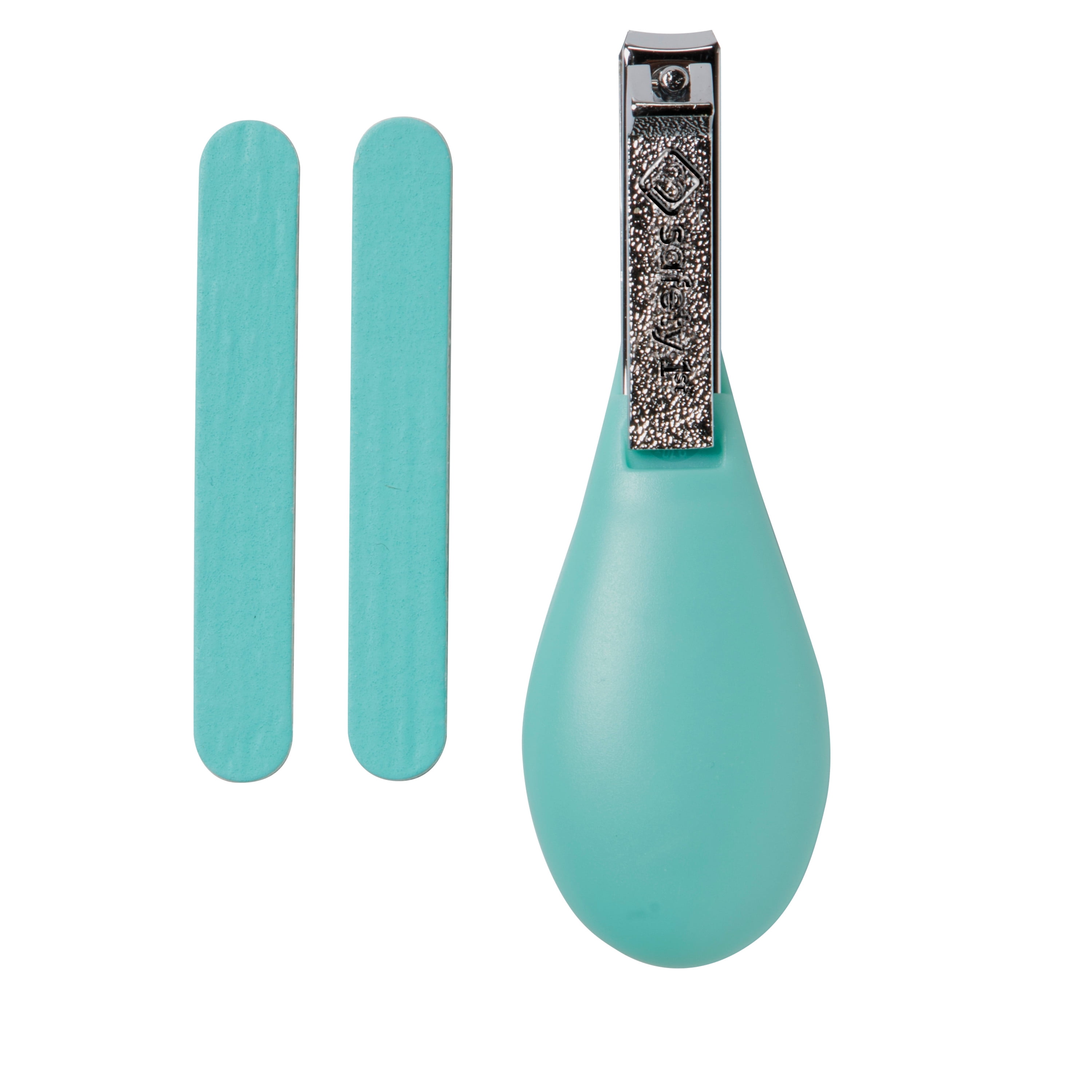(4 pack) Safety 1st Baby's 1st Nail Care Clipper Emery Board Set, Sea Stone Aqua, Infant