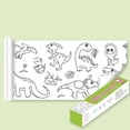 thumbnail image 2 of TIELUTT Kids Drawing Paper Roll 11.8x118 Inch Large Coloring Sheets For Children Dinosaur Life Theme Art Triangular Crayons Construction Hats for Kids Acidic Toilet Bowl Laundry Soap Station Tile Hea, 2 of 3