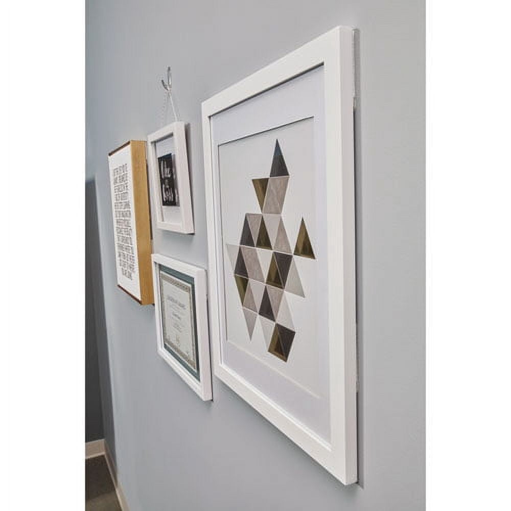Picture Hanging Strips, Removable, Holds Up To 4 Lbs Per Pair, 0.5 X 3.63, White, 4 Pairs/pack | Bundle of 5 Packs