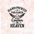 thumbnail image 4 of Inktastic Handpicked for Earth by My Cousin in Heaven with Angel Wings Boys or Girls Baby Bodysuit, 4 of 5
