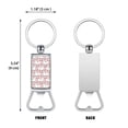 thumbnail image 2 of WIRESTER Household Kitchen Tools Keychains Metal Bottle Opener With Key Ring - Fabullama Pattern, 2 of 6