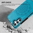 thumbnail image 7 of Compatible with Samsung Galaxy A54 5G Case Wallet with Card Slot Flip Leather Mandala Magnetic Clasp Protective Phone Case for Samsung Galaxy A54 Case Wallet(Blue-6.4 inch), 7 of 7