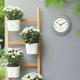 thumbnail image 5 of La Crosse 8" Sage Green Indoor/Outdoor Quartz Clock with Temp, 433-3020, 5 of 7