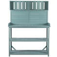 thumbnail image 6 of Jopath 65"Outdoor Potting Bench Table, Patio Workstation, Garden Potting Bench with 4 Storage Shelves and Side Hook for Outdoor Vegetables Flowers and Herbs Green, 6 of 9