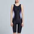 thumbnail image 7 of ASFGIMUJ Swimsuit Women's Waterproof With Chest Pad Sport Knee Length Racing Conservative Swimsuit Swimwear, 7 of 7