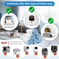 thumbnail image 3 of 120count  Litter Box Liner Automatic Litter Box for  Polyethylene Compatible with MeoWant MW-SC01/MW-SC02 1.5 Mil Heavy Disposable Scent Free 22lb Load, 17.7 x 19.68 in, 3 of 6