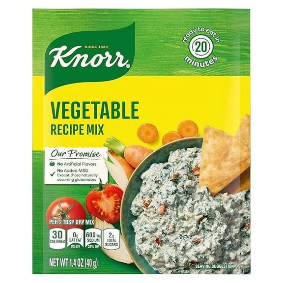 Pack of 1 Knorr Soup Mix and Recipe Mix Vegetable For Soups, Sauces and Simple Meals No Artificial Flavors 1.4 o