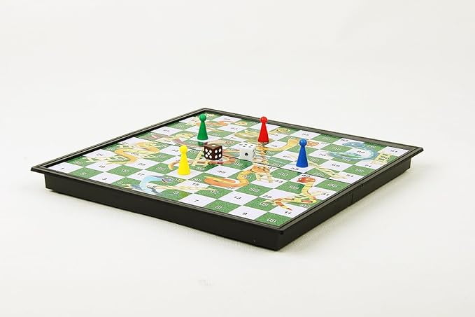 Tradeopia Magnetic Classics – 10 Inch Magnetic Snakes & Ladders, Magnetic Classic Game