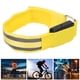 thumbnail image 3 of Reflectante liderado por pulsera, pulsera de luz ajustable en ciclismo de pulsera reflectante de nylon brazalete reflectante para la oscuridad para hacer correr para caminar, 3 of 7
