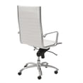 thumbnail image 3 of Eurostyle Dirk High Back Office Chair in White / Chrome, 3 of 4