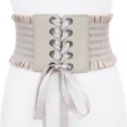 thumbnail image 4 of fastboy Ceinture Large pour Femmes sous-Poitrine Cosplay Taille Haute Nœud Extensible Beige Type A 1Set, 4 of 4
