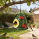thumbnail image 1 of Comedero colgante de hierro para pájaros | Decoración de jardín y estación de alimentación para aves | Adorno para patio o balcón | Comedero de metal artesanal para atraer aves silvestres, 1 of 7