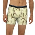 thumbnail image 2 of Men'S Boxer Briefs, Eiffel Tower Bike Soft And Breathable Mens Underwear Boxer Briefs With Widen Waist, 2 of 2