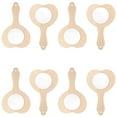 thumbnail image 4 of DIY Wooden Handheld Mirror Light Brown for Kids Craft Projects 8Pcs 5.3X3.3X0.2In, 4 of 5