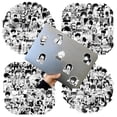 thumbnail image 1 of 100/50PCS Anime Negro Y Blanco Mixto Demon Slayer/Haikyuu !/Jujutsu Kaisen/My Hero Academia/Pegatinas, 1 of 3