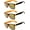 3 Orange, variant on OWL Two Tone Sunglasses for Women Men UV400 Protection Reflective Mirror Sun Glasses (3 Pack)