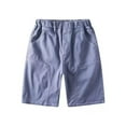 thumbnail image 3 of Tfken Boys Jeans Shorts Wide Leg Soft Trousers Blue Size 4-5 Years Pants, 3 of 8