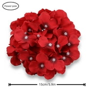 20 Pcs Hydrangea Heads Artificial Flowers Heads and Stems Fake Hydrangea Flowers for Home Wedding Decor