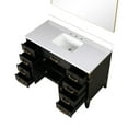 thumbnail image 4 of Laurel 48 in W Black Oak Single Bath Vanity, Cultured Marble Top, and 46 in Mirror, 4 of 6