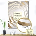 thumbnail image 3 of Designart "White Earth Minimalist Fossils II" Abstract Collages Oversized Wall Mirror - Modern Abstract Bedroom Wall Mirror Large - Multiple Color Options, 3 of 6