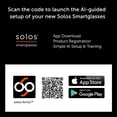 thumbnail image 5 of SOLOS AI Powered Glasses | Argon X | Negro brillante | Lentes ChatGPT integrado para viajes y traducción en tiempo real | Altavoces estéreo | Compatible con iOS y Android, 5 of 5