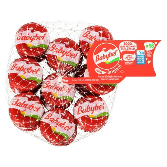 Mini Babybel Original Cheese Snacks 18P, 18 Portions, 360 g