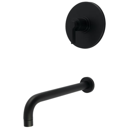 Kingston Brass KB6330NDLTO Nuvofusion Single-Handle Pressure Balanced Tub Faucet in Matte Black