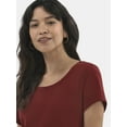 thumbnail image 4 of Time and Tru Women's Tiered Cotton Knit Dress, XS-XXXL, 4 of 4
