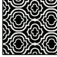 thumbnail image 3 of Modway Frame Transitional Moroccan Trellis 5x8 Area Rug in Black and White, 3 of 7