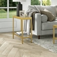 thumbnail image 2 of Evelyn&Zoe Alexis 24" Wide Rectangular Side Table, Brass, 2 of 8