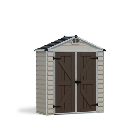 Palram - Canopia Skylight 6 x 3 ft. Polycarbonate/Aluminum Storage Shed Tan/Brown
