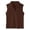 Brown, variant on lnmuld Girls Solid Color Sleeveless V-Neck Polo Shirt Color:Navy,Size:11-12 Years