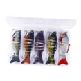 thumbnail image 1 of katior 5pcs Trout Fishing Swimbaits Pencil Realistic Two Hook Design Lifelike Water for Angling, 1 of 8