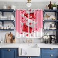thumbnail image 2 of Valentine's Day Kitchen Curtains Window Panels, Romantic Pink Love Letter Cute Insulated Window Treatment Curtain, Grommet Curtains for Bedroom/Living Room/Bathroom, 2 Piece 52"Wx84"L, 2 of 8
