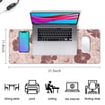 thumbnail image 5 of Long Mouse Pads for Desk,Pioneer Flower Floral Print Pattern Desk Mats on Top Of Desks, Desk Mouse Pad Extra Large with 3mm Non-Slip Base and Stitched Edge for Gaming,Office,Work,Home 31.5"x11.8", 5 of 6