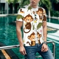 thumbnail image 6 of Vsdgher Monkeys Swinging from Palms Mens T-Shirts Baseball Vintage Fashionable Lightweight Casual Crew Neck Slim Fit with Long Sleeves-4X-Large, 6 of 7