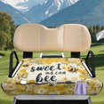 thumbnail image 3 of Pzuqiu Golf Cart Rear Seat Cover with Sweet Bee Pattern, Cooler Tote for Yamaha EZGO Golf Cart Daily and Outing Use, 3 of 9
