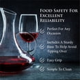 thumbnail image 5 of Chef's Star 61 Ounce Wine Decanter with Aerator, Wine Carafe Set with Stemmed Glasses, With Handle Wine Decanter Set and 6 Glasses, 5 of 6
