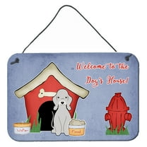 Carolines Treasures BB2844DS812 Dog House Collection Bedlington Terrier Blue Wall or Door Hanging Prints 8x12