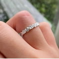 thumbnail image 5 of Solitaire Brilliance Alternating 1Ct Marquise & Round Moissanite Band for Women 10k Yellow Gold Band Size 10.5, 5 of 8