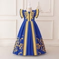 thumbnail image 3 of RUTAYY Children Girls Dress Round Neck Short Sleeve Party Gown Celebration Comfortable Formal Evening Wear Elegant Holiday Dresses, 3 of 9