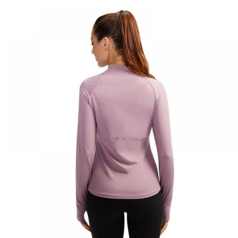 Amazon.com: Women's Yoga Long Sleeve Slim Fit Running