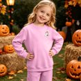thumbnail image 5 of KPOPLK Toddler Halloween Shirts Baby Boy Girls Pumpkin Tshirts Kids Fall Long Sleeve Tee Tops Children Gift,3-4 Years, 5 of 8