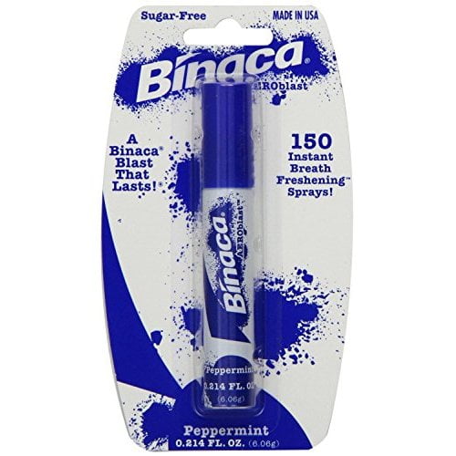 Binaca blast Breath Spray Peppermint flavor (pack of 6)